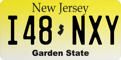 NJ license plate I48NXY