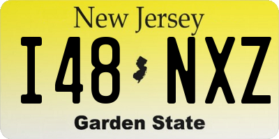 NJ license plate I48NXZ