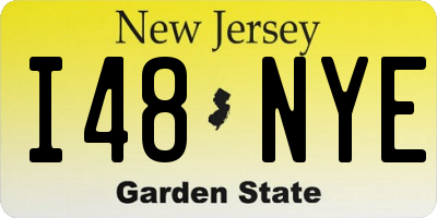 NJ license plate I48NYE