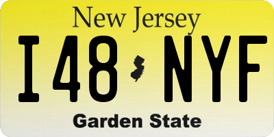 NJ license plate I48NYF