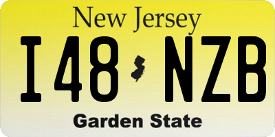 NJ license plate I48NZB