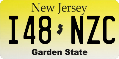 NJ license plate I48NZC