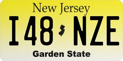 NJ license plate I48NZE