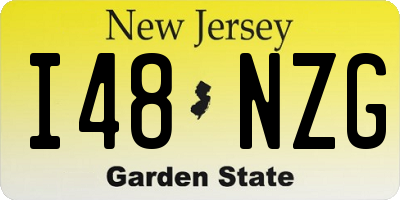 NJ license plate I48NZG