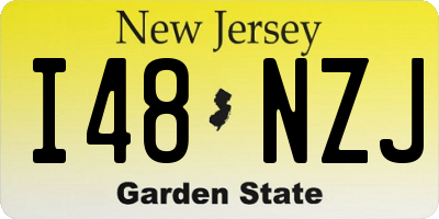 NJ license plate I48NZJ