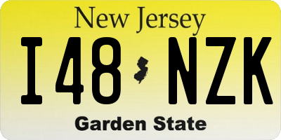 NJ license plate I48NZK