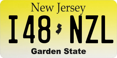 NJ license plate I48NZL