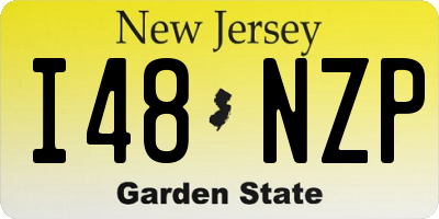 NJ license plate I48NZP