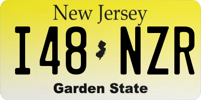 NJ license plate I48NZR