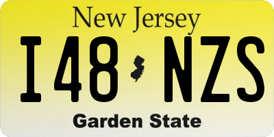 NJ license plate I48NZS