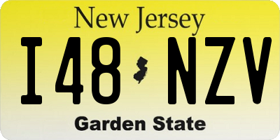 NJ license plate I48NZV