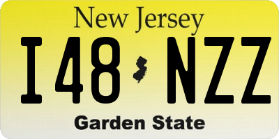 NJ license plate I48NZZ