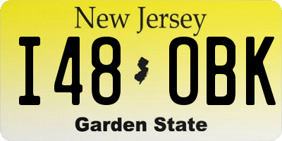 NJ license plate I48OBK