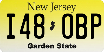 NJ license plate I48OBP