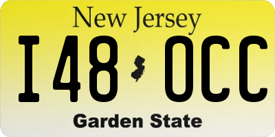 NJ license plate I48OCC