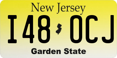 NJ license plate I48OCJ