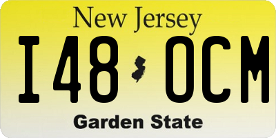 NJ license plate I48OCM