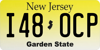 NJ license plate I48OCP