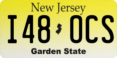 NJ license plate I48OCS