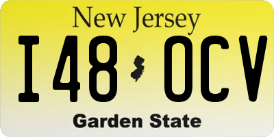 NJ license plate I48OCV
