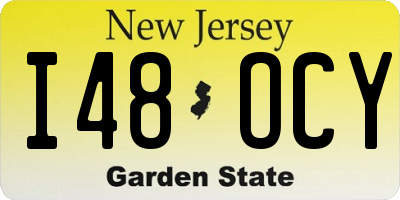 NJ license plate I48OCY