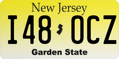 NJ license plate I48OCZ