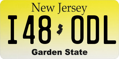 NJ license plate I48ODL
