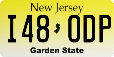 NJ license plate I48ODP