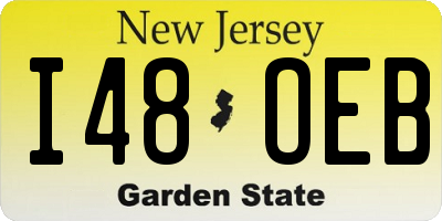 NJ license plate I48OEB