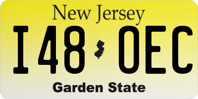 NJ license plate I48OEC