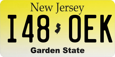 NJ license plate I48OEK