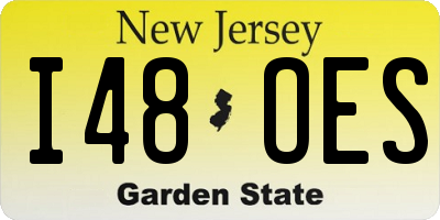 NJ license plate I48OES