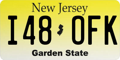 NJ license plate I48OFK