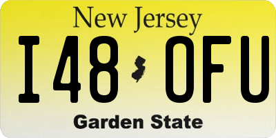 NJ license plate I48OFU