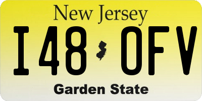 NJ license plate I48OFV