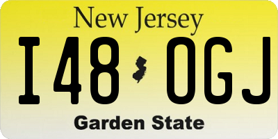 NJ license plate I48OGJ