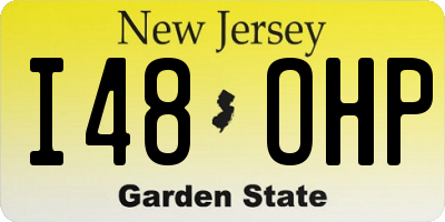 NJ license plate I48OHP