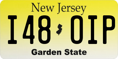 NJ license plate I48OIP