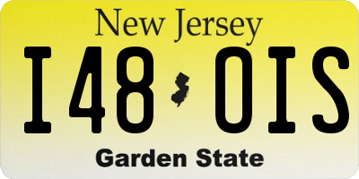 NJ license plate I48OIS