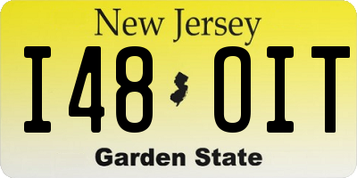 NJ license plate I48OIT