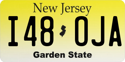 NJ license plate I48OJA