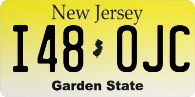 NJ license plate I48OJC
