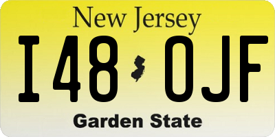 NJ license plate I48OJF