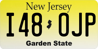 NJ license plate I48OJP