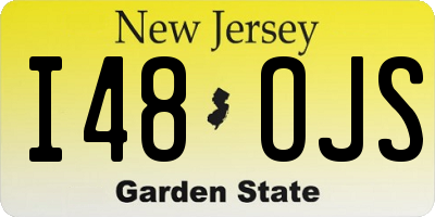 NJ license plate I48OJS
