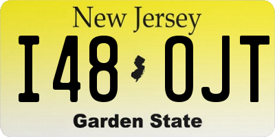 NJ license plate I48OJT