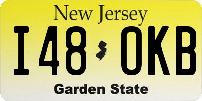 NJ license plate I48OKB