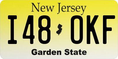 NJ license plate I48OKF