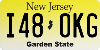 NJ license plate I48OKG