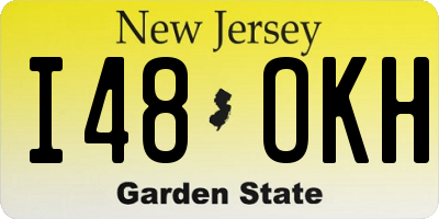 NJ license plate I48OKH